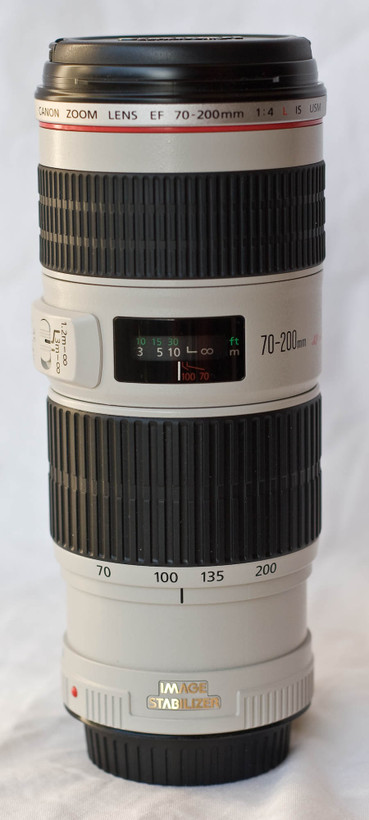 لنز کانن با لرزشگیر Canon EF 70-200mm f/4L USM دسته دوم بدون لرزشگیر