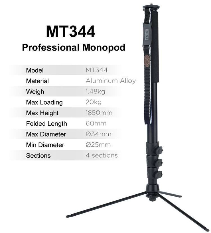 تک پایه حرفه ای تمام فلز OPO MT344