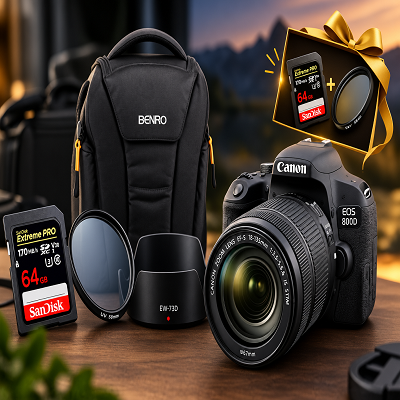 دوربین عکاسی فول پکیج Canon EOS 800D Kit-18-135  IS (دسته دوم )